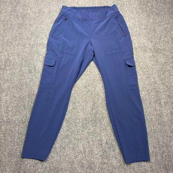 Athleta Pants - Athleta Chelsea Cargo Pants Womens 10 Blue Casual Career Hiking Gorpcore